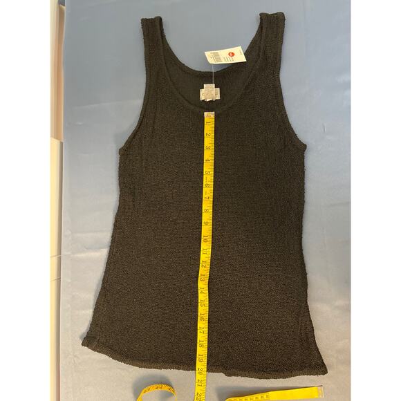 Chico’s Women’s Loose Knit Tank Top Color Black Size 2 NWT - Picture 7 of 8